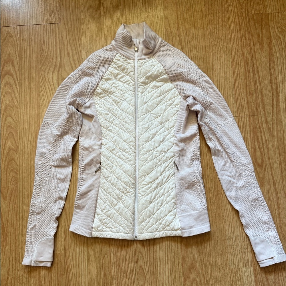 ATHLETA Flurry Force Insulated Primaloft Jacket II Womens Light Pink Sz S - Picture 3 of 7